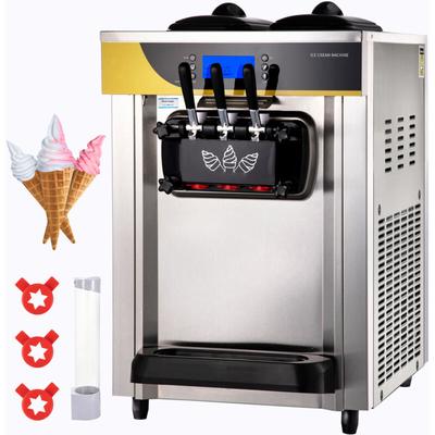 Mophorn - Commercial Ice Cream Maker 22-30L/H 2200W Soft Serve Maschine 2x6L Hopper 2L Zylinder Image