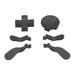 JNANEEI Set of 6 Stainless Steel Metal Paddles for -Xbox One Elite 2 Series Control(2 Medium & 2 Mini) Black