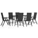 vidaXL Patio Dining Set Black Outdoor Furniture 3/5/7/9 Piece Multi Sizes