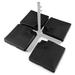 Costway 4pcs Fillable Patio Offset Cantilever Umbrella Base Stand Heavy-Duty Square
