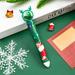 SDJMa Christmas Ballpoint Pen for Kids 10 in 1 Multicolor Retractable Ballpoint Pen Christmas Multicolor Series Pens Christmas Tree Santa Snowman Pens for Christmas Office School Party Gift