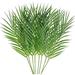 Realistic Artificial Palm Leaves - Set of 8 Faux Areca Palm and Monstera Leaves for Events and Decor