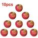 GYZEE 10Pcs Large Artificial Fake Red Green Apples Fruits Kitchen Home Food Decor
