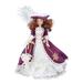 Miniature Porcelain People Doll House Victorian Lady Miniature Ceramic Woman Doll Miniature Porcelain Lady for 1:12 Doll House Decoration