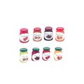 8 Bottles Doll House Miniatures Kitchen Display Fruit Jam Toys Artificial Micro Decors Layout Props Alloy Ornaments for Micro World Supplies (Mixed Color)