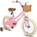 JOYSTAR Girls Bike for 2-12 Years Old Toddlers and Kids 12 14 16 Kids Bike with Training Wheels & Basket 20 Inch Kid s Bicycle with Kickstand Retro Style Bikes