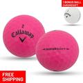 Pre-Owned 60 Callaway Supersoft Pink 5A Recycled Golf Balls by Mulligan Golf Balls - 1 BONUS CHROMESOFT (Good)