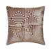 The HomeCentric Decorative Brown 24 x24 (60x60 cm) Throw Pillow Cases Velvet Maze Pattern & Patchwork Throw Pillows For Sofa Geometric Pattern Modern Style - Web Series