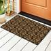 Modern Animal Print Brown Rugs Doormat Non-Slip Machine Washable Carpets Floor Door Mat 36 x 24