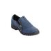 Wide Width Women's The Aidan Flat by Comfortview in New Navy (Size 10 W)