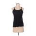 Nike Active Tank Top: Black Color Block Activewear - Women's Size Small