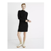 Madewell Dresses | New Madewell Mockneck Charcoal Cozy Sweater Dress - Small | Color: Black/White | Size: S