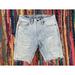 American Eagle Outfitters Shorts | American Eagle Mens Blue Distressed Denim Jean Shorts Size 28 Raw Hem | Color: Blue | Size: 28
