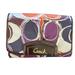 Coach Other | Coach Ashley Scarf Print Wallet | Color: Cream/Purple | Size: Os