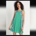 Free People Dresses | Free People Julip Combo Green Dress Sz M | Color: Blue/Green | Size: M