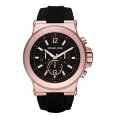 Michael Kors Men's Chronograph Black Silicone Strap MK8184 Watch