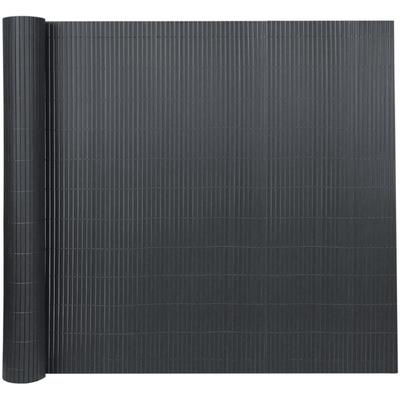 Naizy - Sichtschutzmatten pvc Sichtschutzmatte 120x400cm Sichtschutz Sichtschutzzaun Anthrazit Image