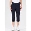 Caprihose STEHMANN "Ina", Damen, Gr. 40, N-Gr, blau (marine), Web, Obermaterial: 72% Viskose, 25% Polyamid, 3% Elasthan, casual, 3/4-Länge, Hosen, Sommerhose in Größen 32 bis 52
