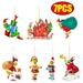 Grinchs Resin Ornaments Tree Hanging Pendants Grinches Christmas Tree Green Elf Grinches Hanging Pendant