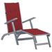 vidaXL Deckchair Patio Lounge Chair Folding Sunbed Cushion Solid Acacia Wood - 65.7" x 22" x 29.5"
