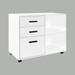 Parker Rolling Office Cabinet with Drawers, Lateral Desk Cabinet Organizers, Racks & Shelves, Office Drawer Unit