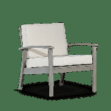 29 Wide Accent Arm Chair Outdoor Side Chair with Padded Seat Cushion Wooden Upholstered Leisure Armchair Sofa Chair Eucalyptus Chair for Home Balcony Patio & Garden Gray + Sand Cushions