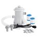 Anself Pool Filter Pump 330 GPH Paddling Pool Electric Pump With 2 Pool Filter Cartridge Pool Pumps Above Ground Small Pool Filter Pump