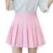 knqrhpse Skirts for Women Dresses Women s Fashion High Waist Pleated Mini Skirt Slim Waist Casual Tennis Skirt Pink Dress Womens Dresses Pink M