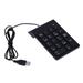 USB Numeric Keypad Portable Slim Mini Number Pad Keyboard For Laptop Desktop Computer PC Notebook Tax Number Calculate Office Travel & Home 18 Key