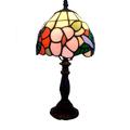 Floral Pattern Stained Glass Tiffany Style Table Lamp