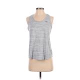 Nike Active Tank Top: Gray Color Block Activewear - Women's Size Small