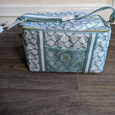 Victoria's Secret Bags | Bnwt Victoria's Secret Seashell Print Summer Beach Cooler Tote Bag | Color: Green/White | Size: Os
