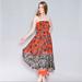 Free People Dresses | Free People Midi Sundress Size 2 Nwot | Color: Orange/Red | Size: 2