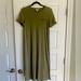 Jessica Simpson Dresses | Jessica Simpson Long T-Shirt Dress With Front Pocket. Olive Green Color. Sz M. | Color: Green | Size: M
