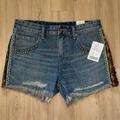 Urban Outfitters Shorts | *Nwt* Urban Outfitters Bdg Mid Rise Freja Vintage Fit Shorts | Color: Blue/Red | Size: 27