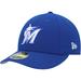 Men's New Era Royal Miami Marlins White Logo Low Profile 59FIFTY Fitted Hat