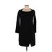 Zara Basic Casual Dress - Sheath: Black Solid Dresses - Women's Size Medium