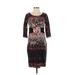 Rabbit Rabbit Rabbit Designs Casual Dress - Sheath: Black Paisley Dresses - Women's Size 4