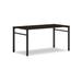 HON Mod U-Leg Desk Wood/Metal in Black/Brown/Gray | 30 H x 66 W x 96 D in | Wayfair HLPLW60LEG30UBLKPJA1