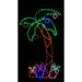 Lori's Lighted D'Lites Palm Tree w/ Gifts Tropical Nautical Lighted Display Metal in Blue/Green/Orange | 73 H x 33 W x 0.25 D in | Wayfair 800-PTG