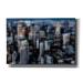 Latitude Run® 'Downtown At Night By Hannes Cmarits Giclee Canvas Wall Art, 60"X40" Metal in Black | 40 H x 60 W x 1.5 D in | Wayfair