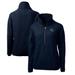 Women's Cutter & Buck College Navy Seattle Seahawks Helmet Logo Cascade Eco Sherpa Fleece Half-Zip Pullover Jacket