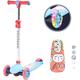 TENBOOM 3 Wheel Scooter for Kids 2 Years Old and Up, Toddler Kick Scooter with Light Up Flashing Wheels, 3 Adjustable Height, Tilt To Turn Steering