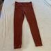 Athleta Pants & Jumpsuits | Athleta High Rise Yoga Pant With Ribbed Detailing, Sz M | Color: Orange/Red | Size: M