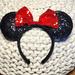Disney Accessories | Disney Minnie Ears | Color: Black/Red | Size: Os