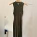 Madewell Dresses | Madewell Ribbed Sleeveless, Mock Neck, Body Con Maxi Dress | Color: Green | Size: Xxs