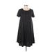 Lularoe Casual Dress - A-Line Scoop Neck Short sleeves: Black Dresses - Women's Size X-Small