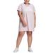 Adidas Dresses | Adidas Women's Cotton Badge Of Sports T-Shirt Dress Pink Size 1x | Color: Pink | Size: 1x