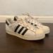 Adidas Shoes | Adidas Superstar 3 Stripe Sneakers | Color: Black/White | Size: 7