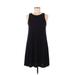 Old Navy Casual Dress - A-Line Crew Neck Sleeveless: Black Print Dresses - Women's Size X-Small